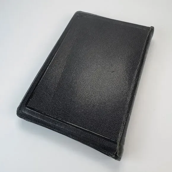 Vintage 1960s Holy Bible Concordance KJV Cross Zip-Around Leather Binding - Picture 3 of 13